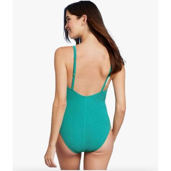 Shade and Shore Teal Swimsuit One Piece Size Medium New - Picture 2 of 6